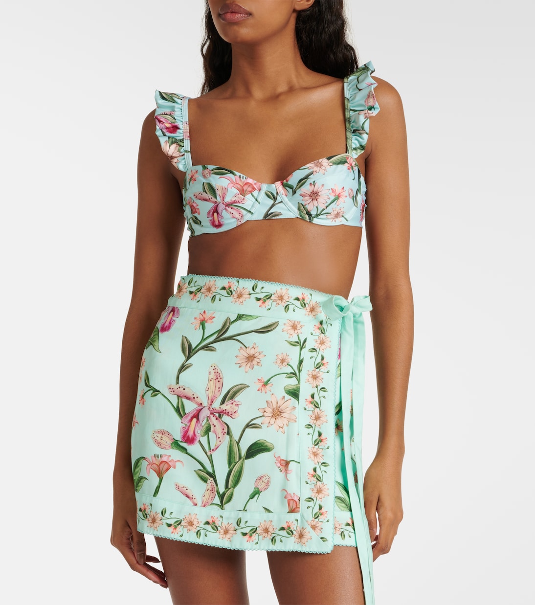 Luna Orquidea floral beach cover-up | Agua by Agua Bendita