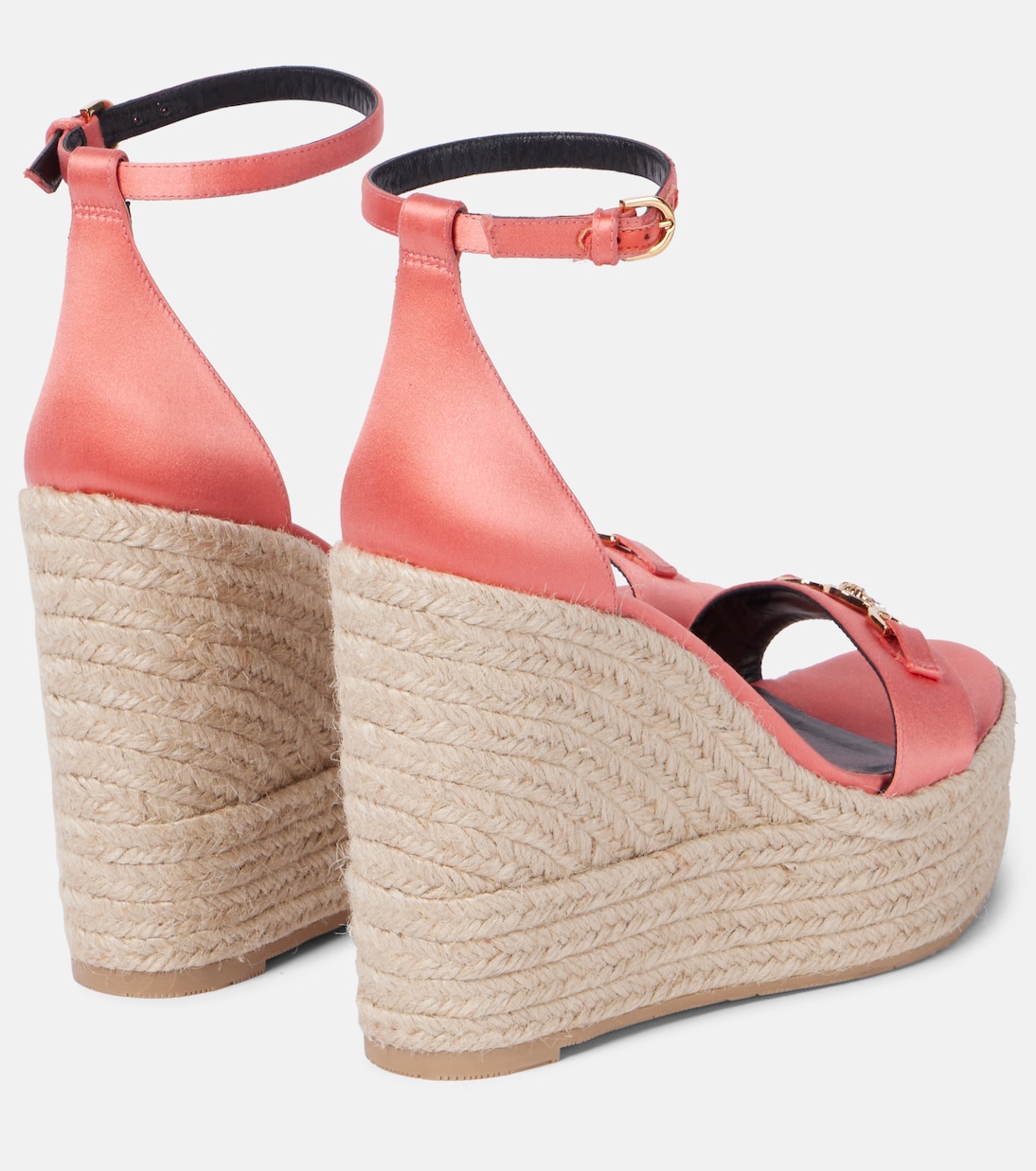 Espadrillas con zeppa Medusa ‘95 in raso | Versace