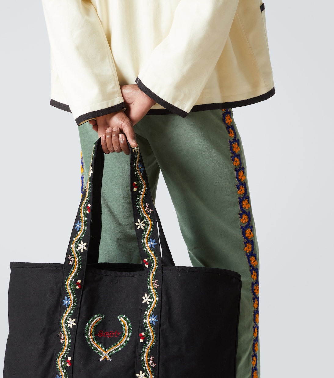 Alpineflower sequined tote bag | Bode