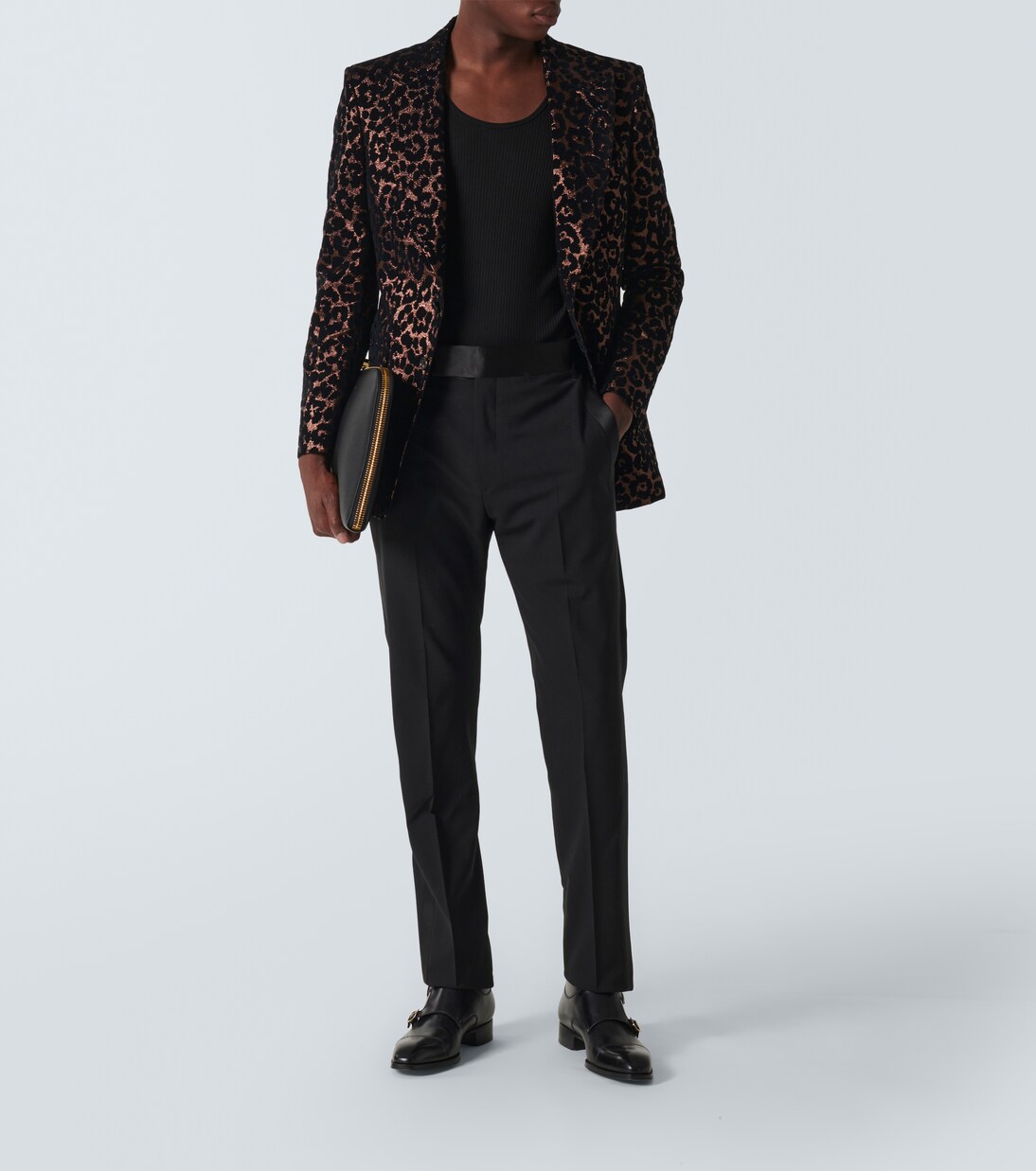 Atticus leopard-print tuxedo jacket | Tom Ford