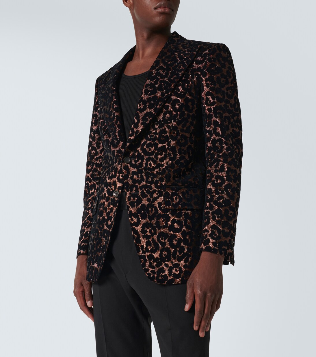 Atticus leopard-print tuxedo jacket | Tom Ford