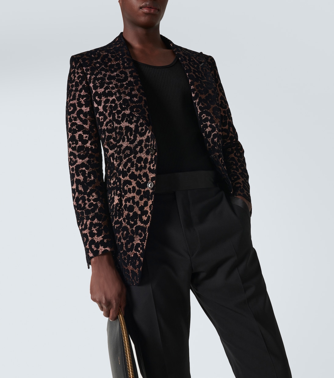 Atticus leopard-print tuxedo jacket | Tom Ford