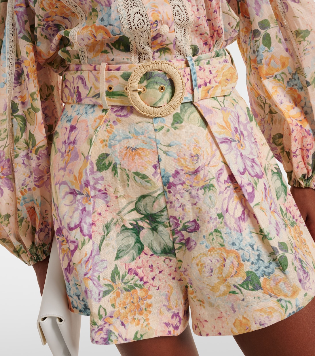 High-Rise Shorts Halliday aus Leinen | Zimmermann