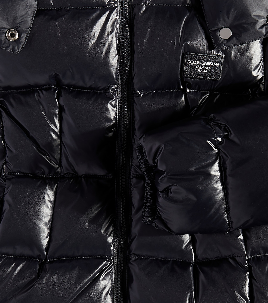 Abrigo con paneles de plumas | Dolce&Gabbana Kids