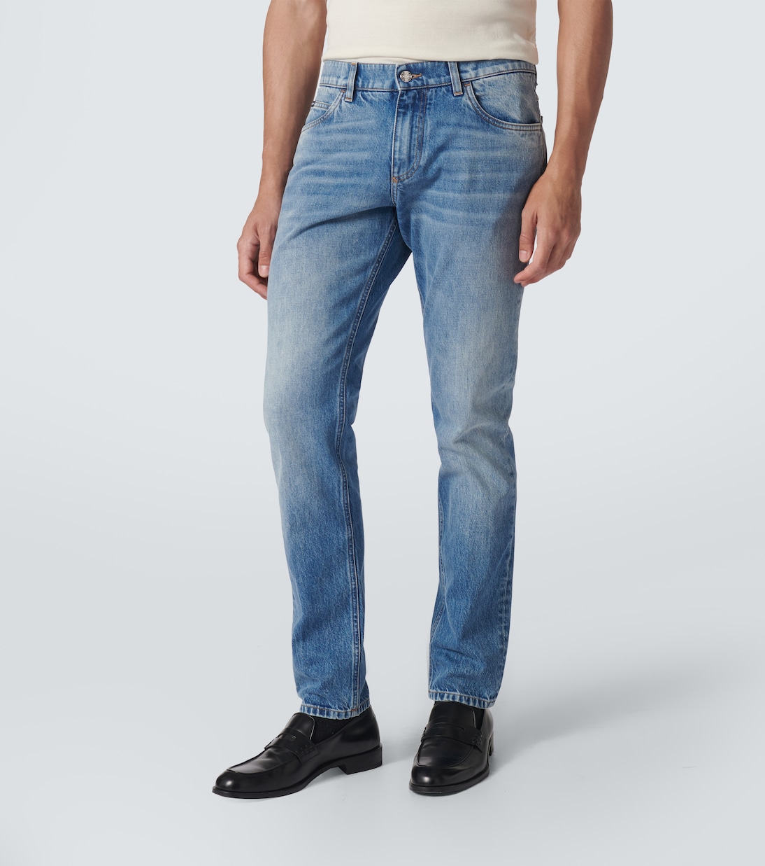 Mid-rise distressed skinny jeans | Dolce&Gabbana