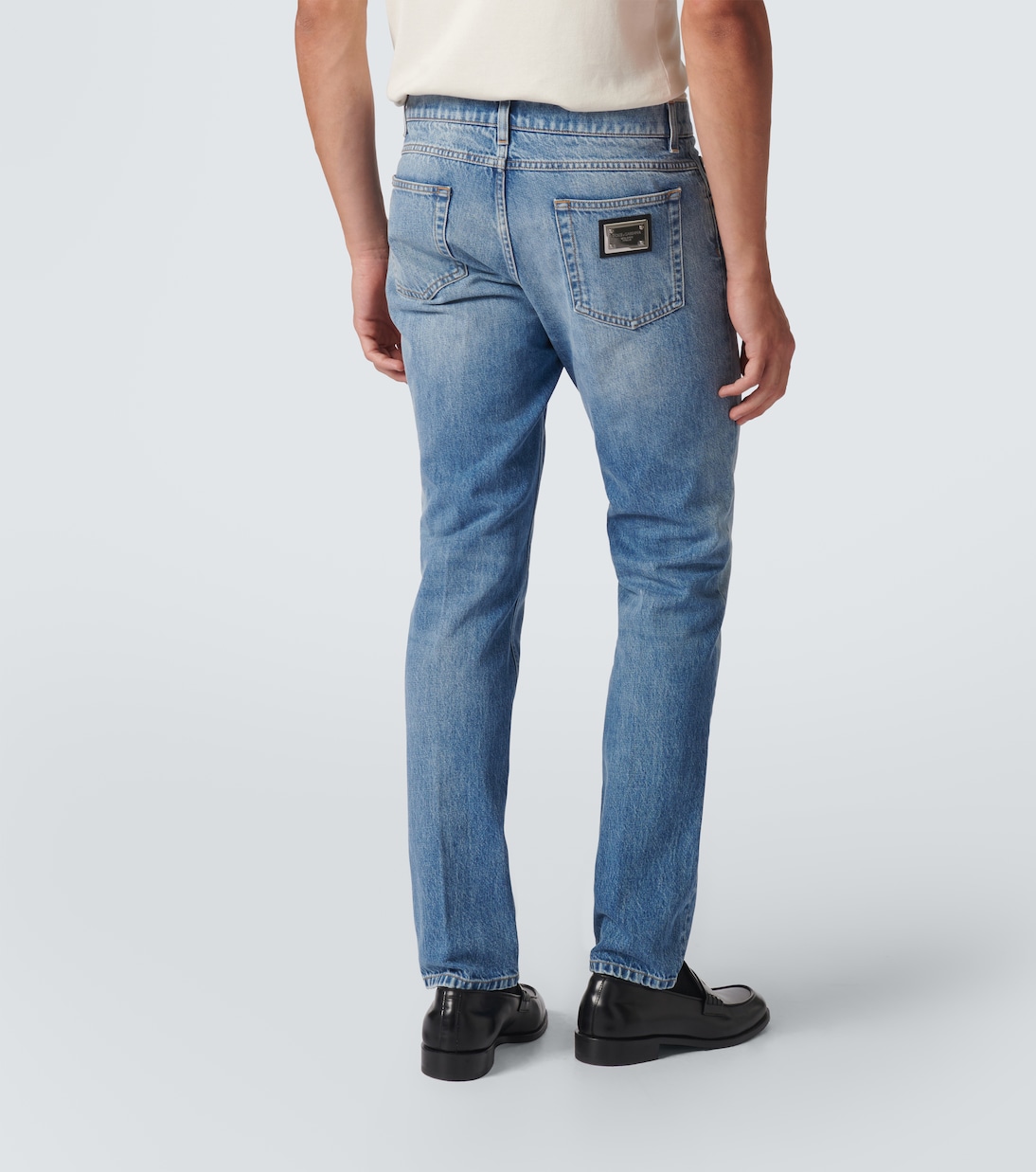 Mid-rise distressed skinny jeans | Dolce&Gabbana
