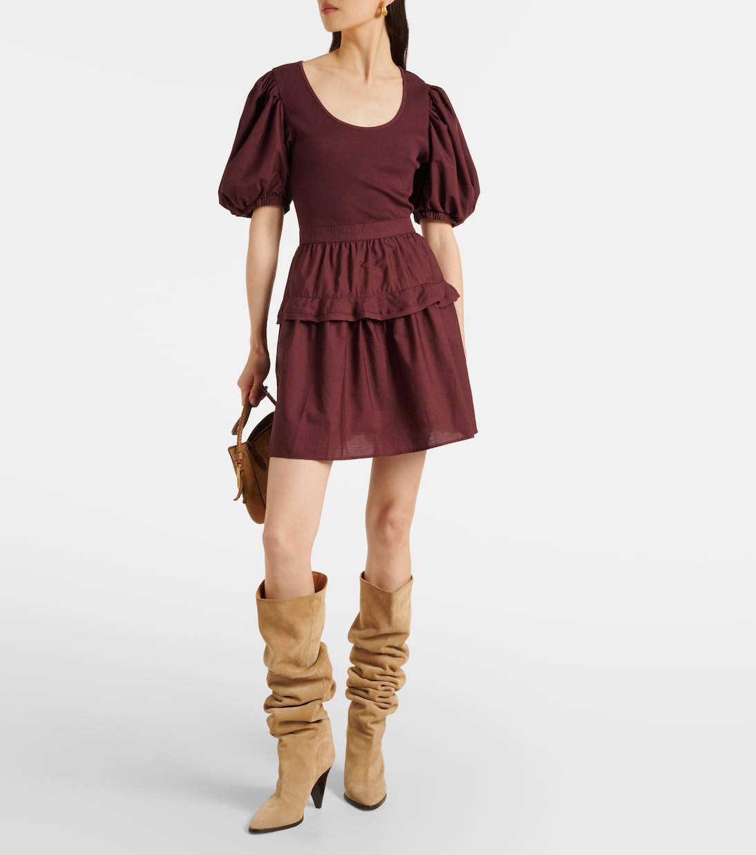 Vestido corto Tilda de mezcla de algodón | Ulla Johnson