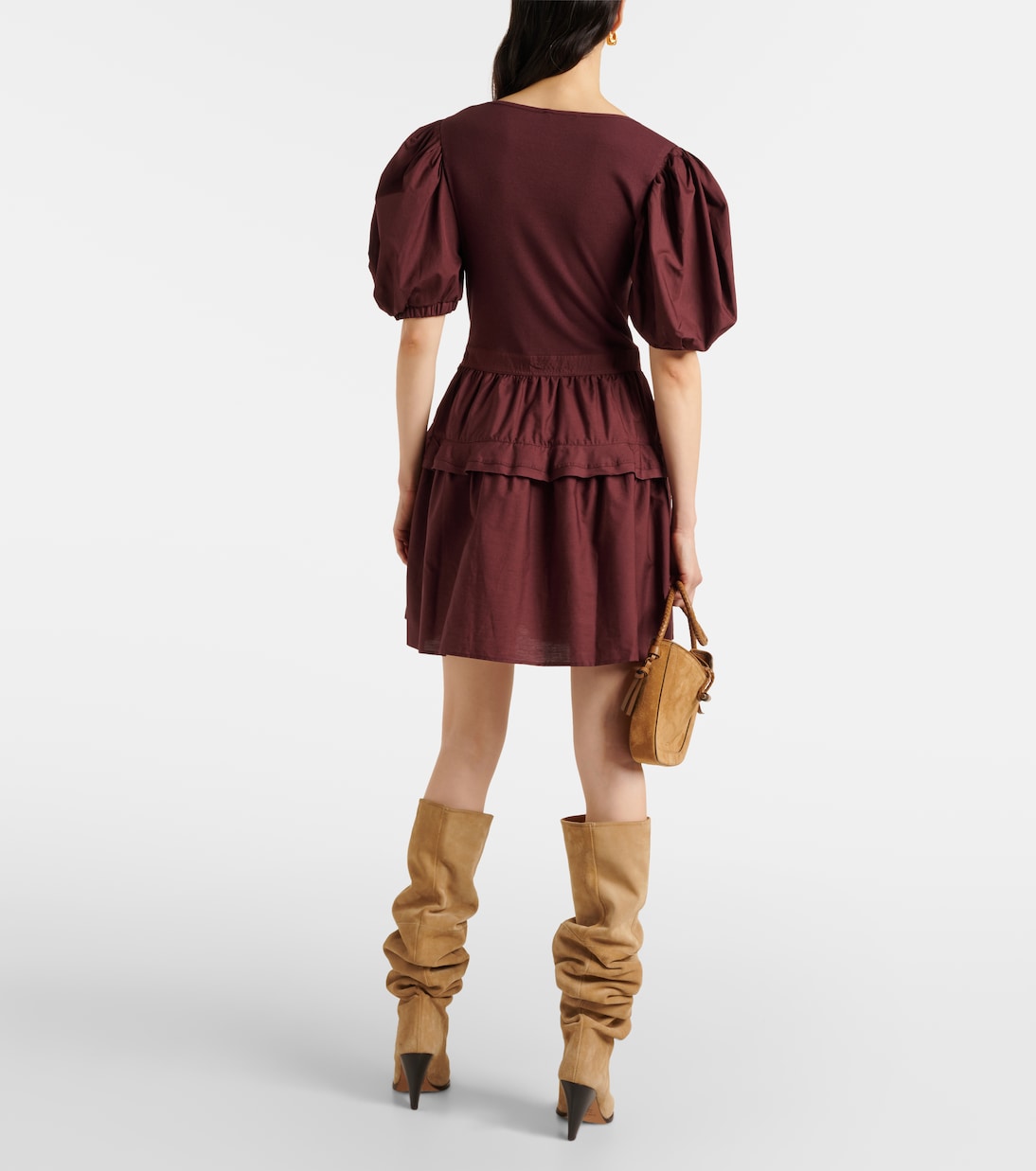Vestido corto Tilda de mezcla de algodón | Ulla Johnson