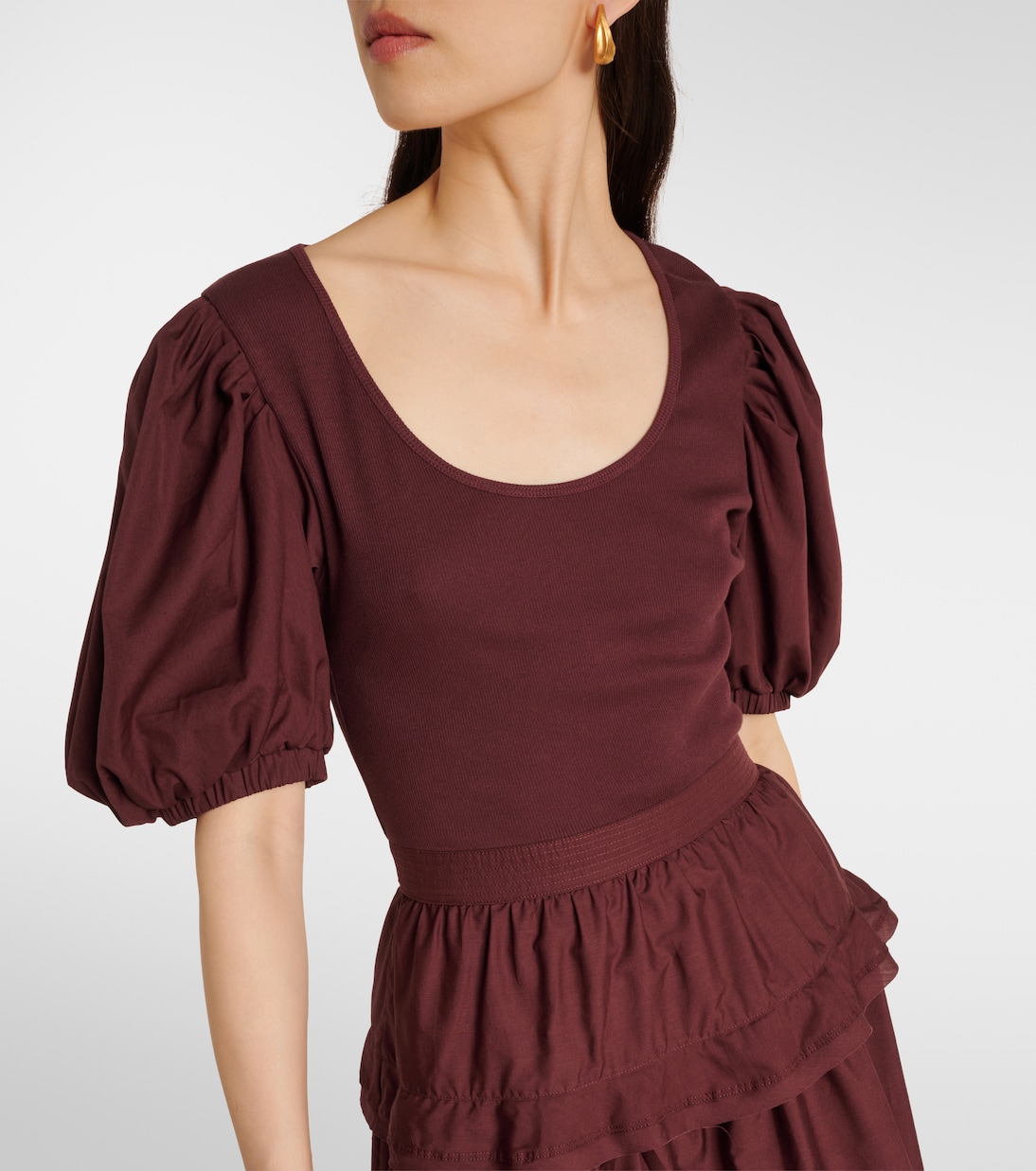 Vestido corto Tilda de mezcla de algodón | Ulla Johnson