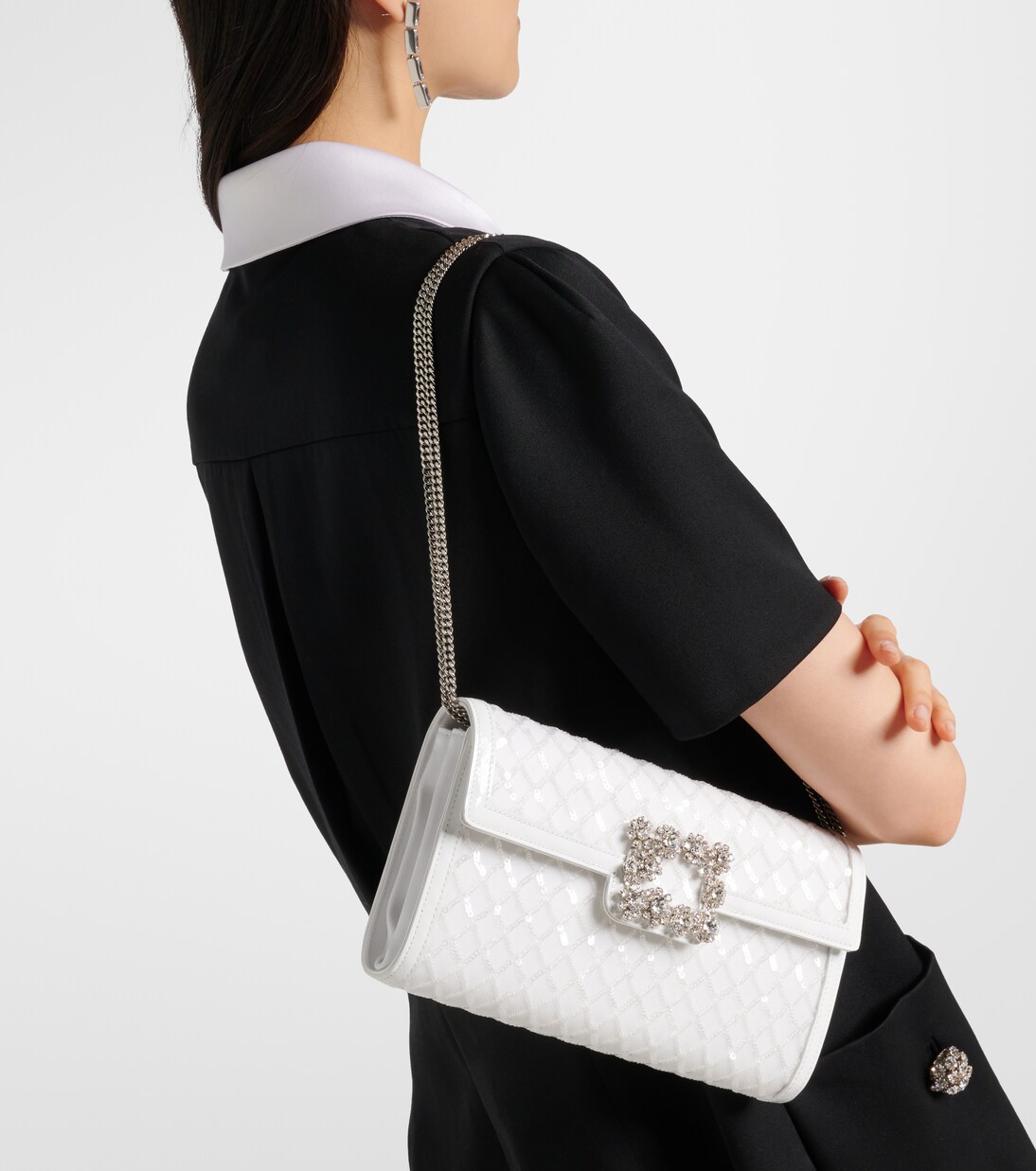 Efflorescence sequined clutch | Roger Vivier