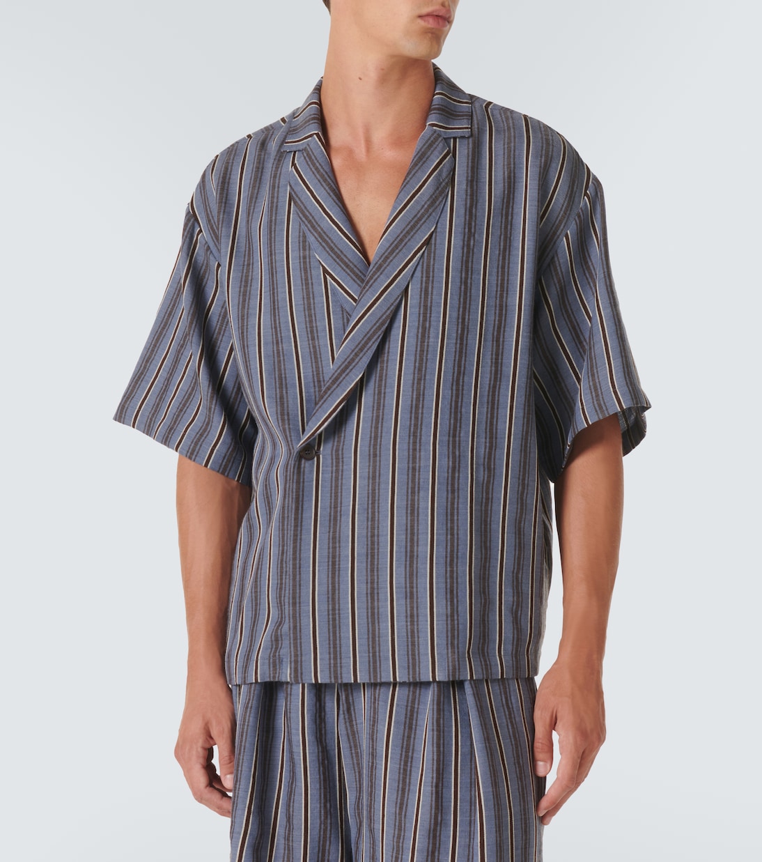 Camisa de lana virgen a rayas | King & Tuckfield