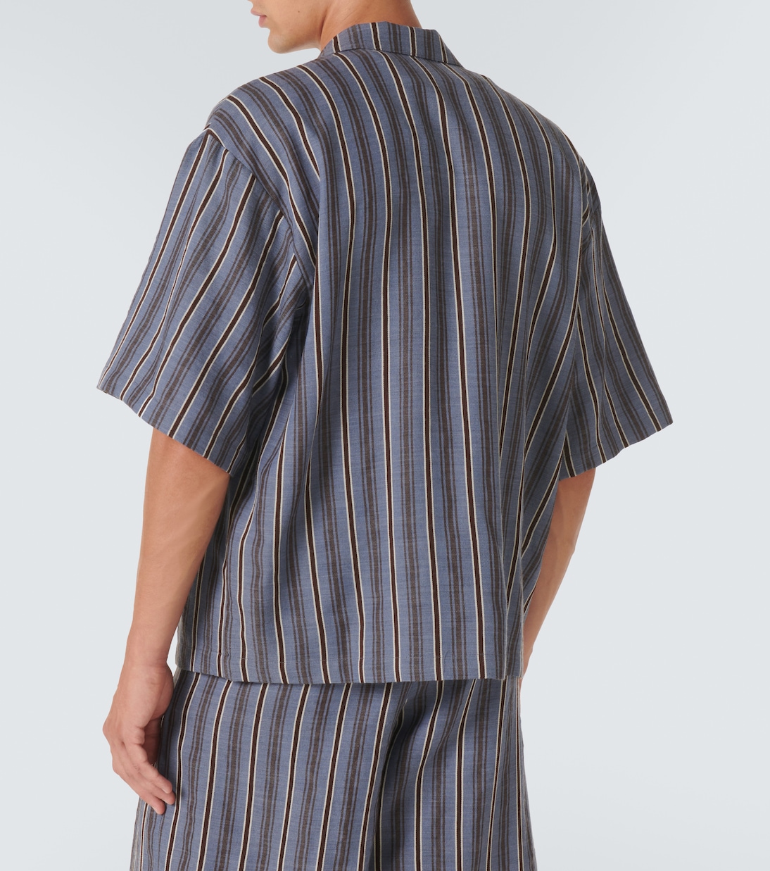 Camisa de lana virgen a rayas | King & Tuckfield