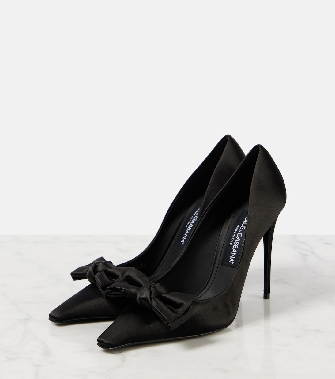 Pumps in raso con fiocco | Dolce&Gabbana