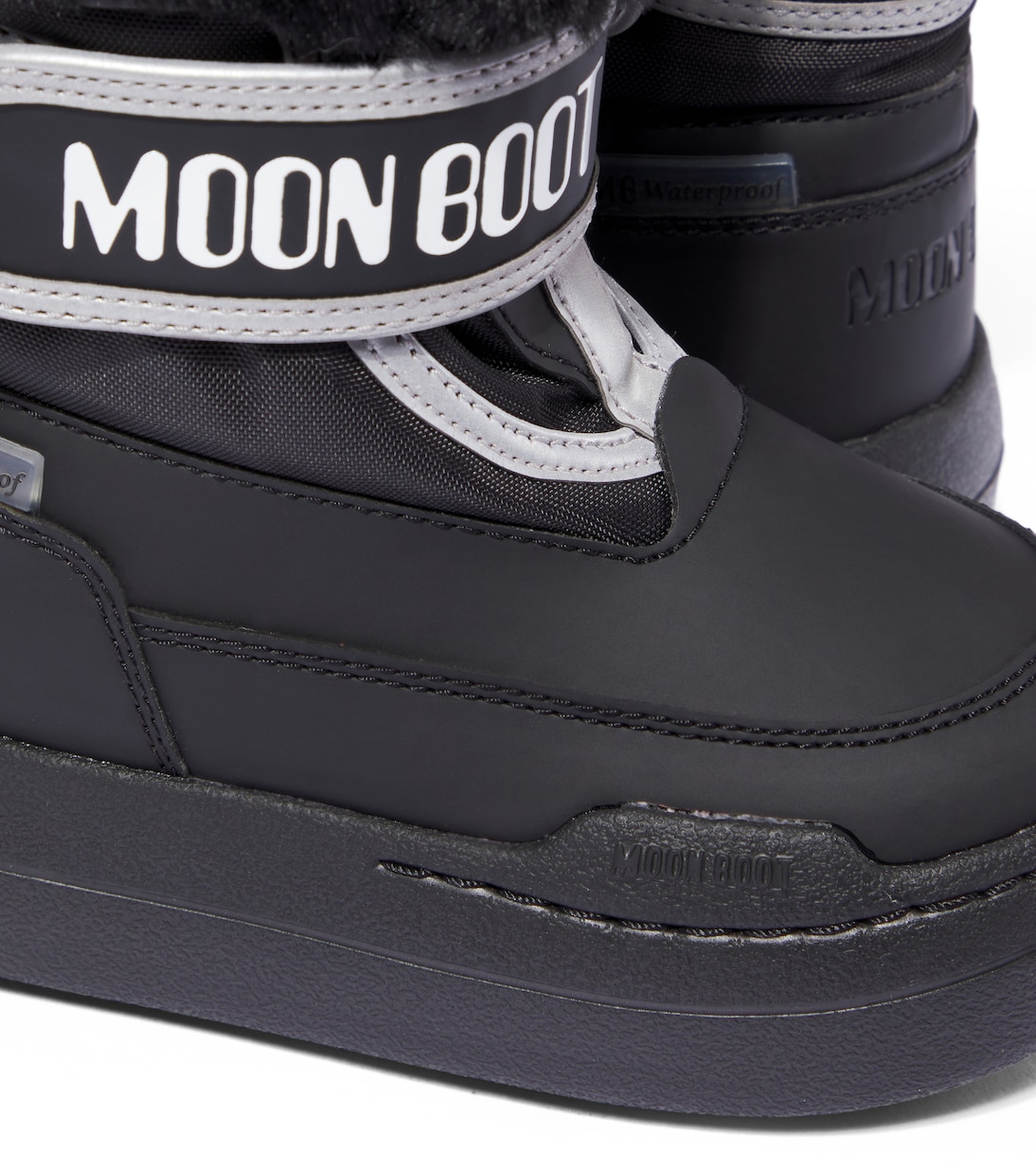 Junior Park Strap faux fur-trimmed snow boots | Moon Boot Kids