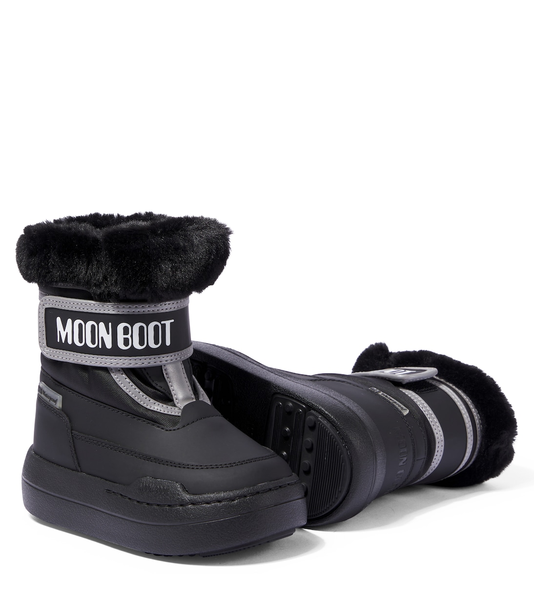Junior Park Strap faux fur-trimmed snow boots | Moon Boot Kids