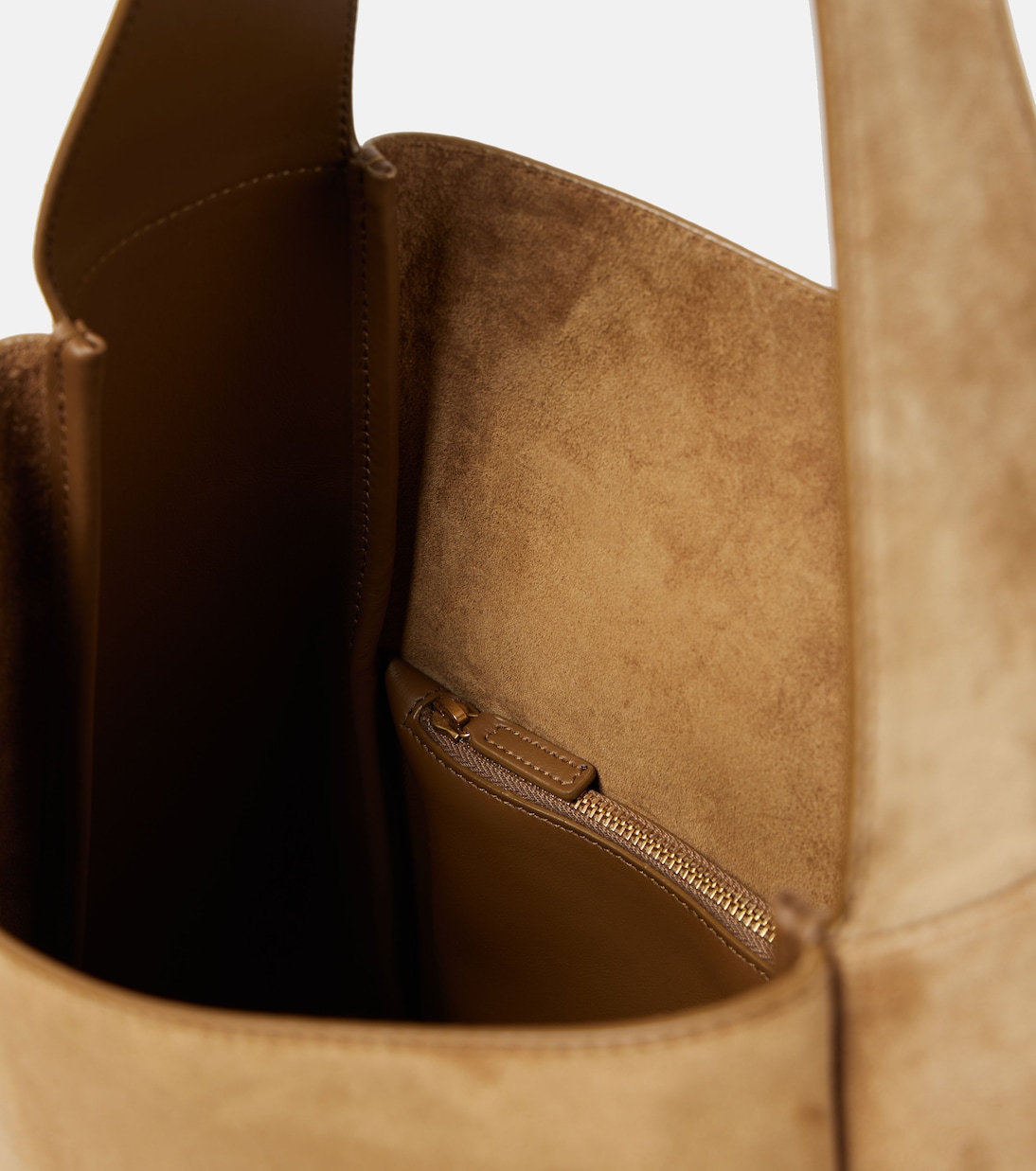 Sac Le 5 à 7 Supple Large en daim | Saint Laurent