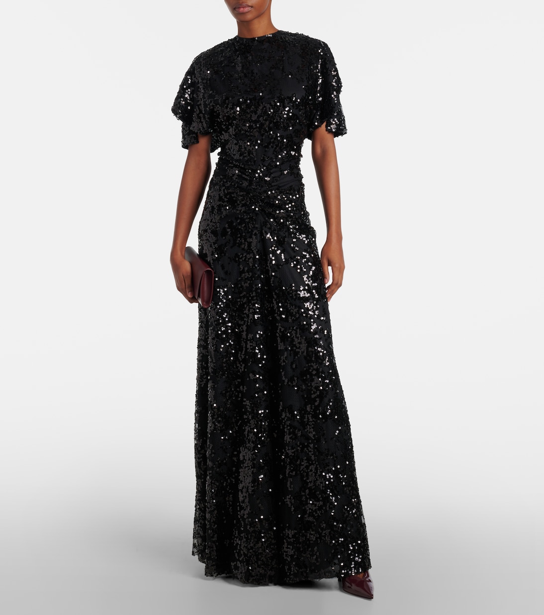 Abito lungo con paillettes | Victoria Beckham
