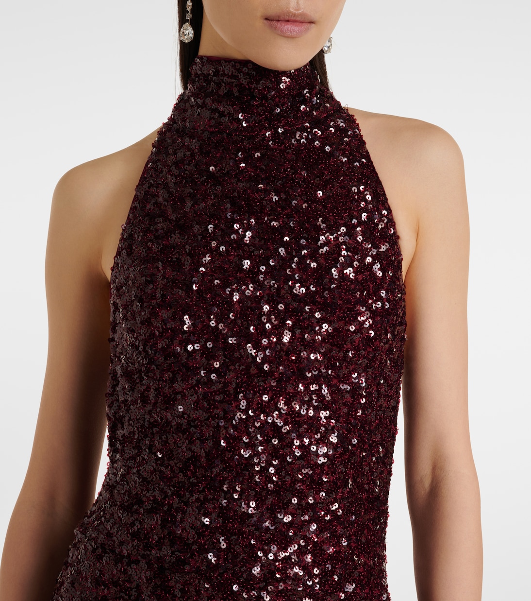 Ruffled sequined midi dress | Rotate