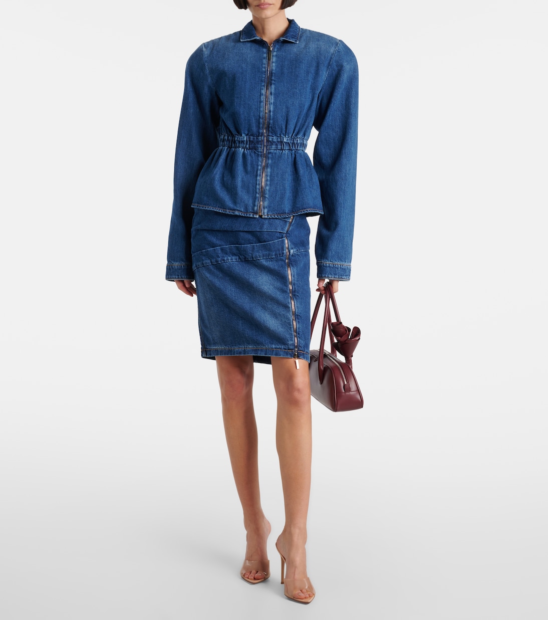 Falda midi de denim | Nensi Dojaka