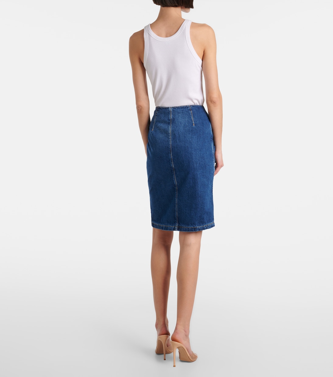 Falda midi de denim | Nensi Dojaka