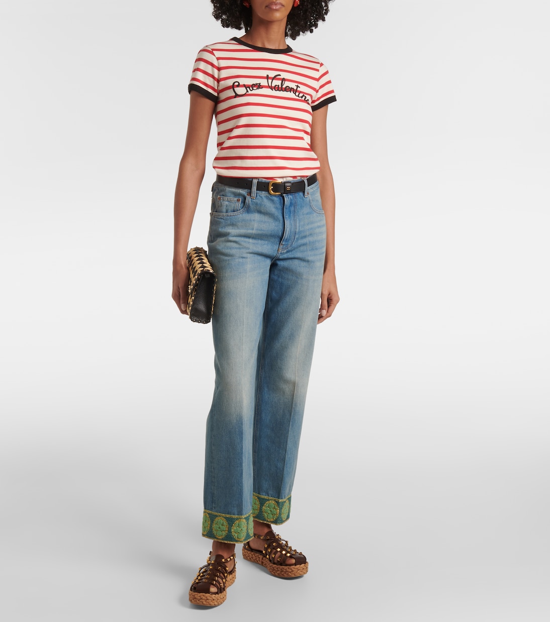 Scarpe espadrillas in pelle con dettagli Rockstud di Valentino Garavani per uno stile giovane e trendy.