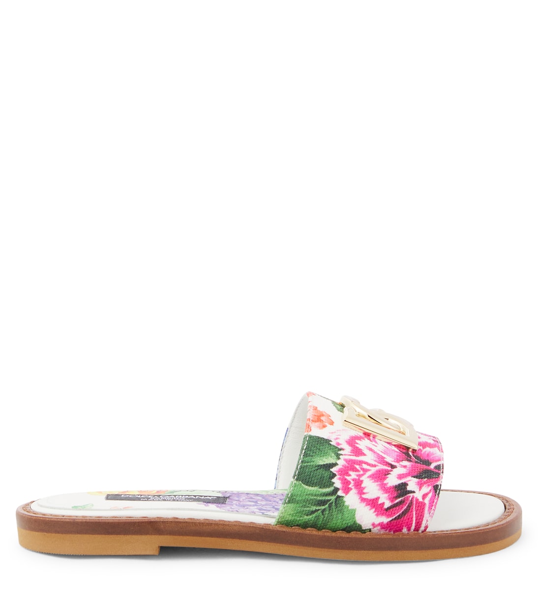 Sandali in canvas con stampa floreale | Dolce&Gabbana Kids