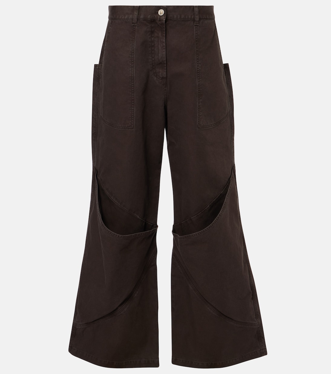 Jeans a gamba larga e vita alta | The Attico
