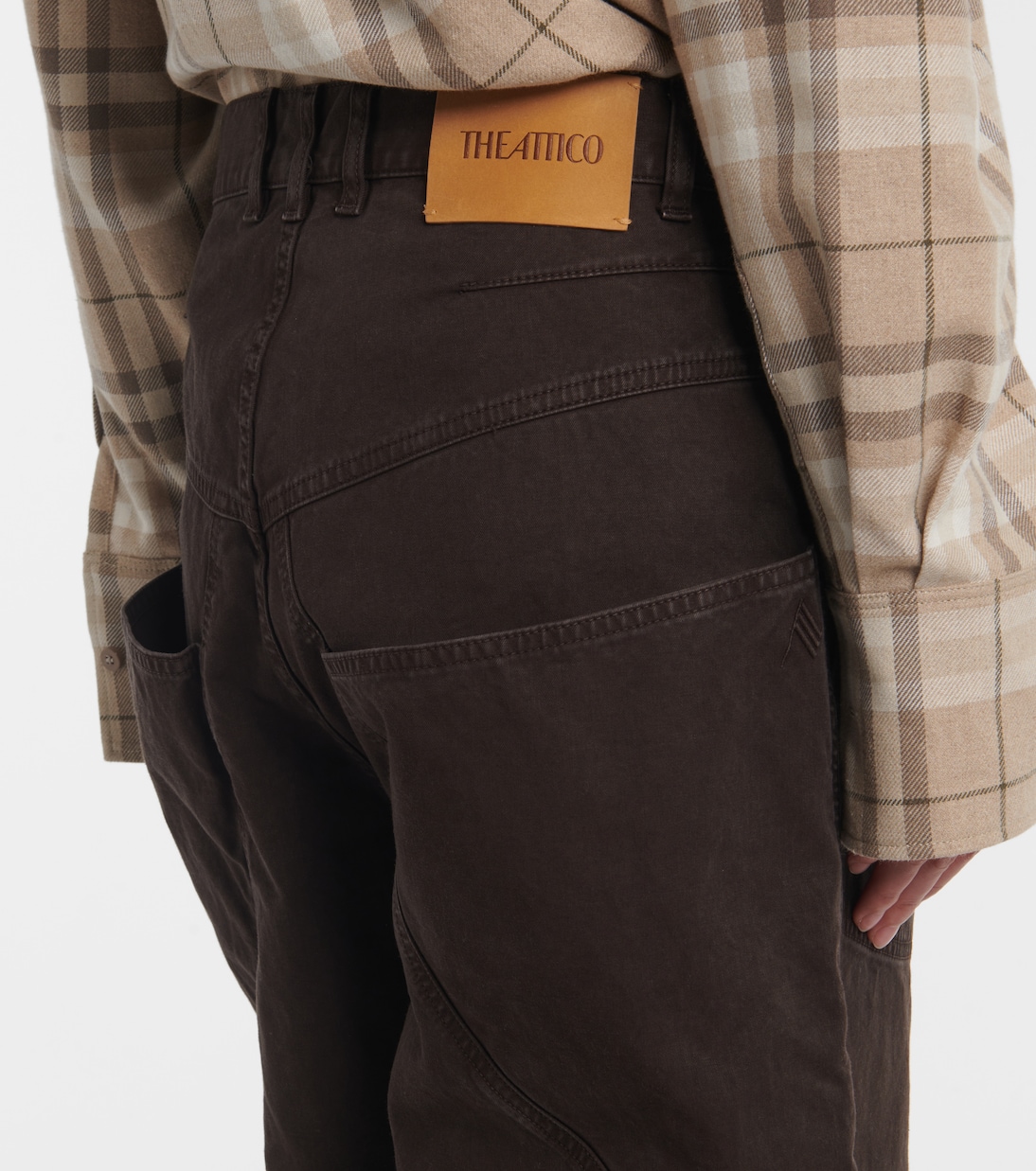 Jeans a gamba larga e vita alta | The Attico