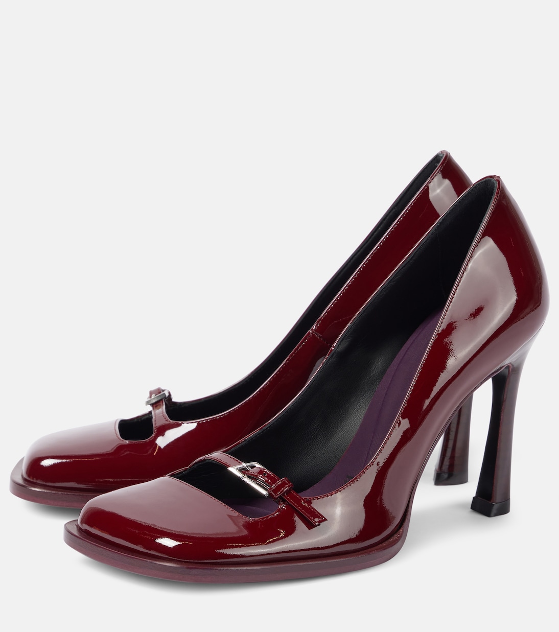 Escarpins Mia 95 en cuir verni | The Attico