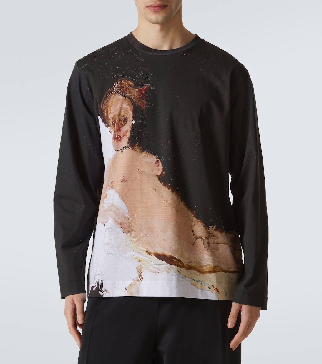 Top Olympia in cotone con stampa | Simone Rocha