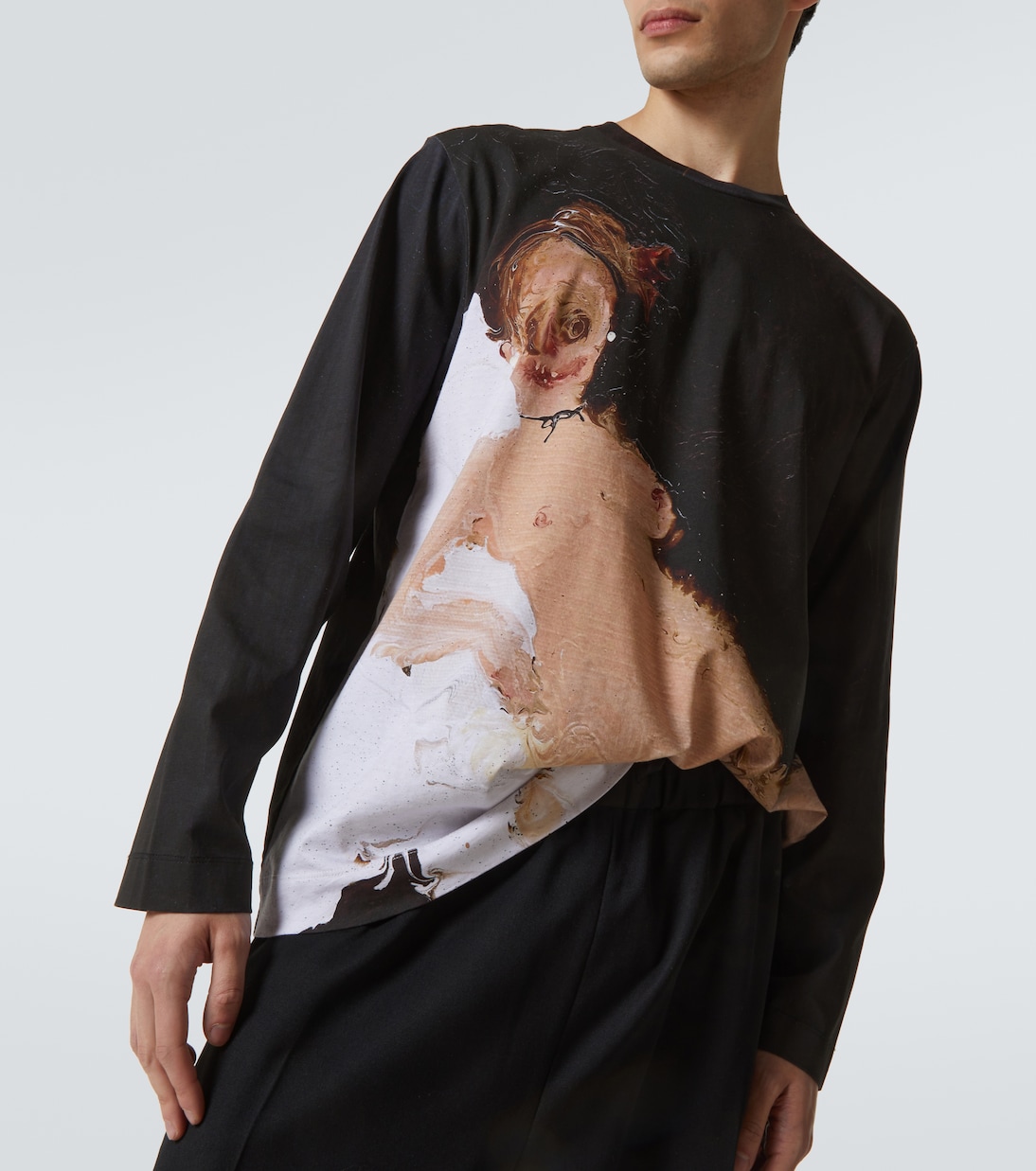 Top Olympia in cotone con stampa | Simone Rocha
