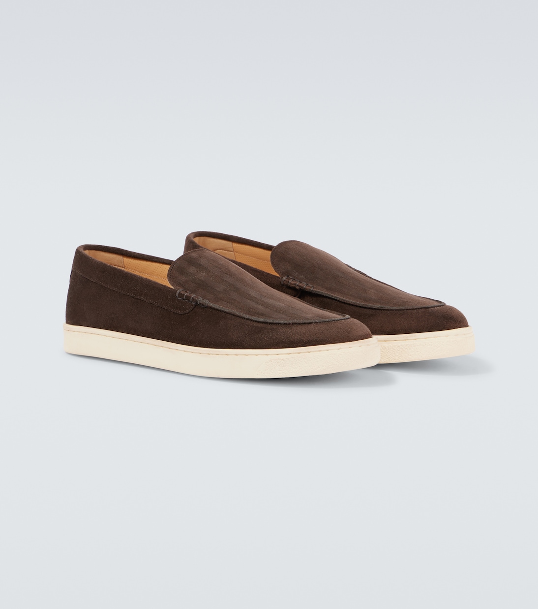 Herringbone suede loafers | Brunello Cucinelli