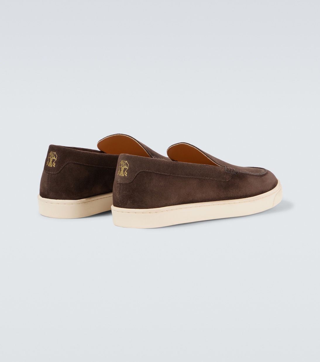 Herringbone suede loafers | Brunello Cucinelli