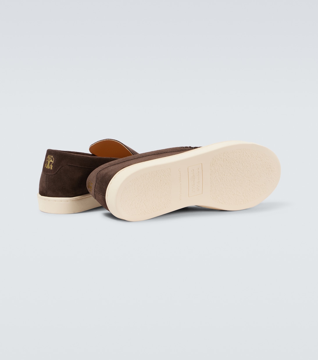 Herringbone suede loafers | Brunello Cucinelli