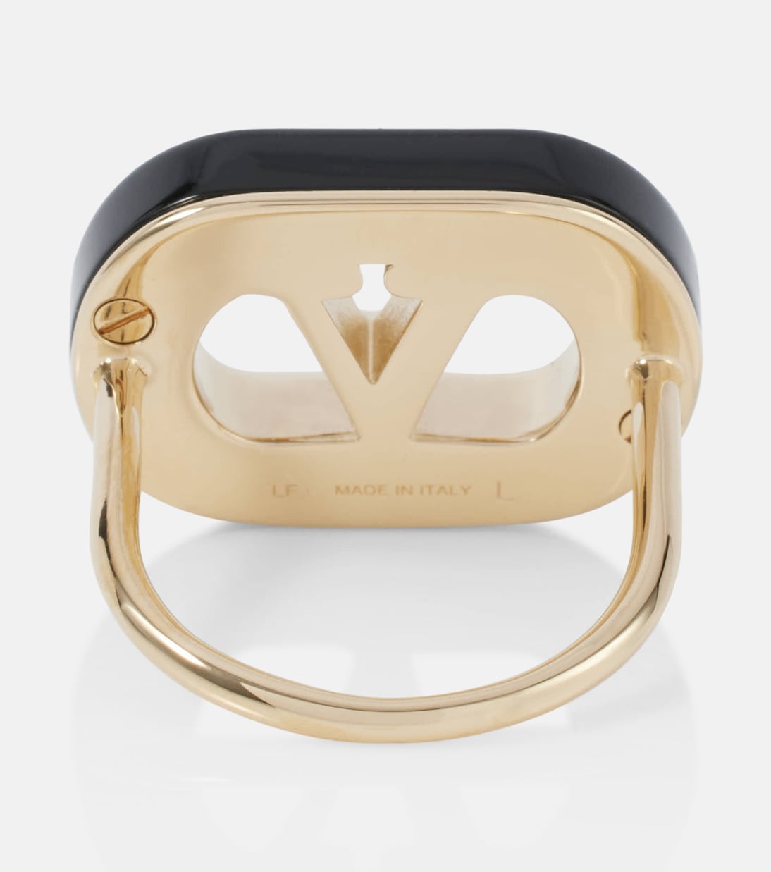 Anello con logo V Valentino, dettagli decorati per uno stile giovane e moderno
