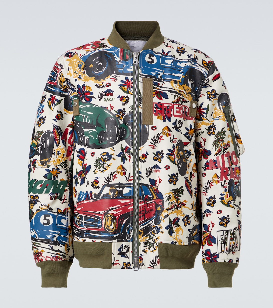 Bomber in cotone con stampa | Sacai
