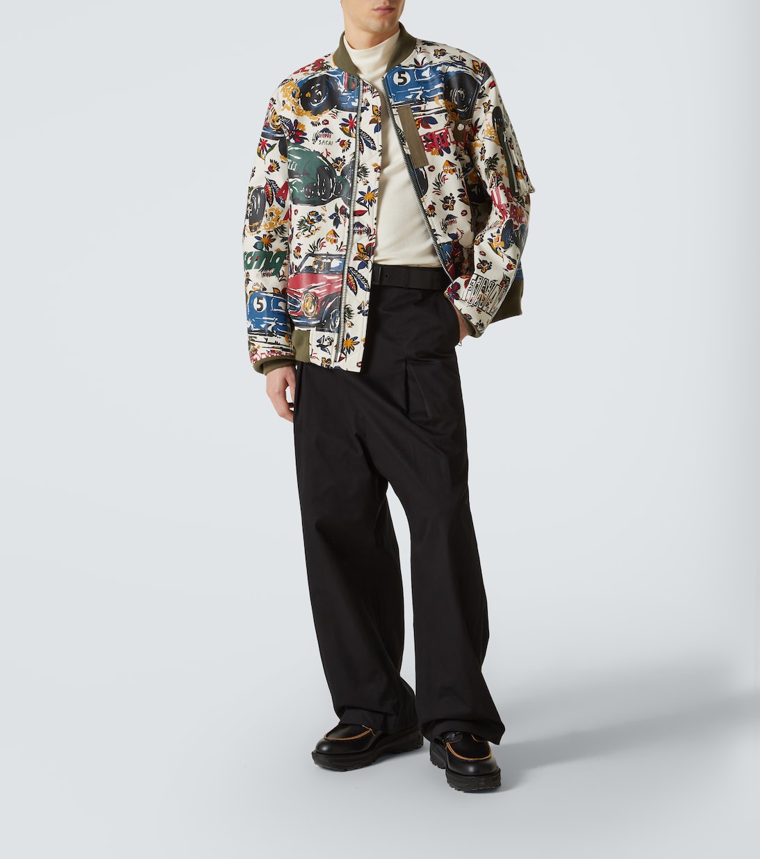 Bomber in cotone con stampa | Sacai
