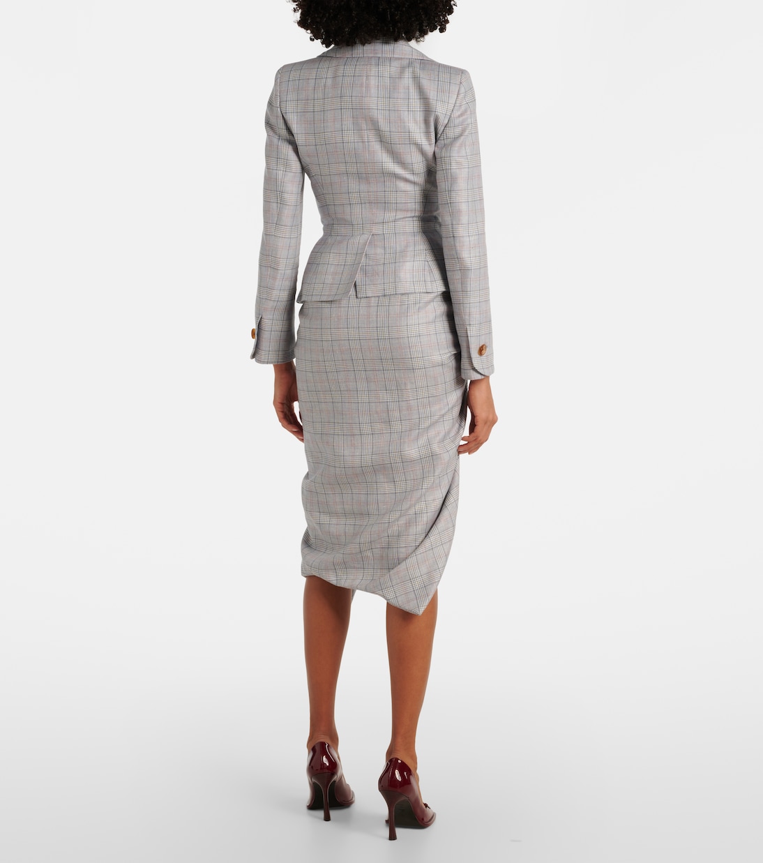 Blazer in tartan di lana e lino | Vivienne Westwood