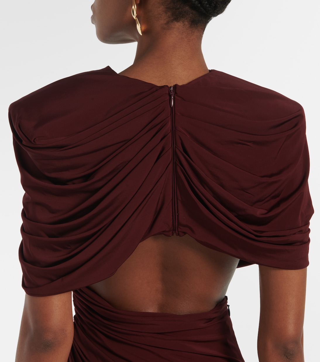 Draped open-back satin gown | Stella McCartney