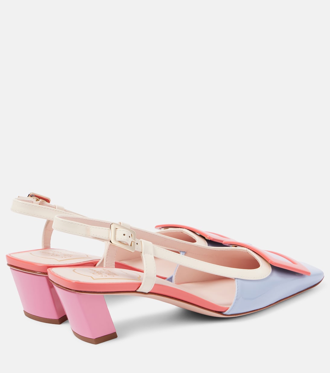 Scarpe con Tacco ROGER VIVIER Belle Vivier in Vernice con Cinturino a T