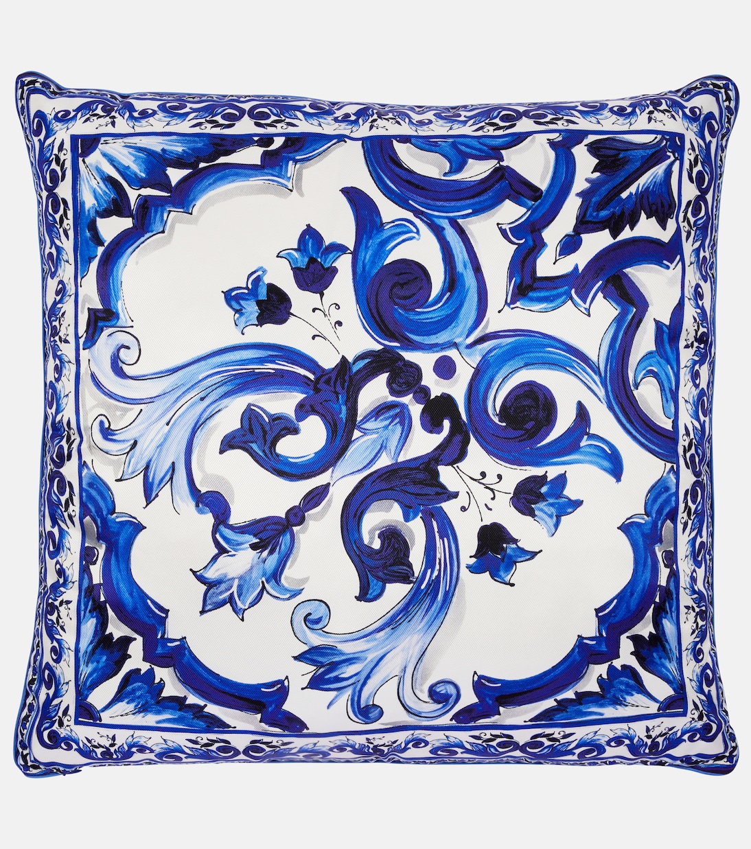 Medium printed silk twill cushion | Dolce&Gabbana Casa