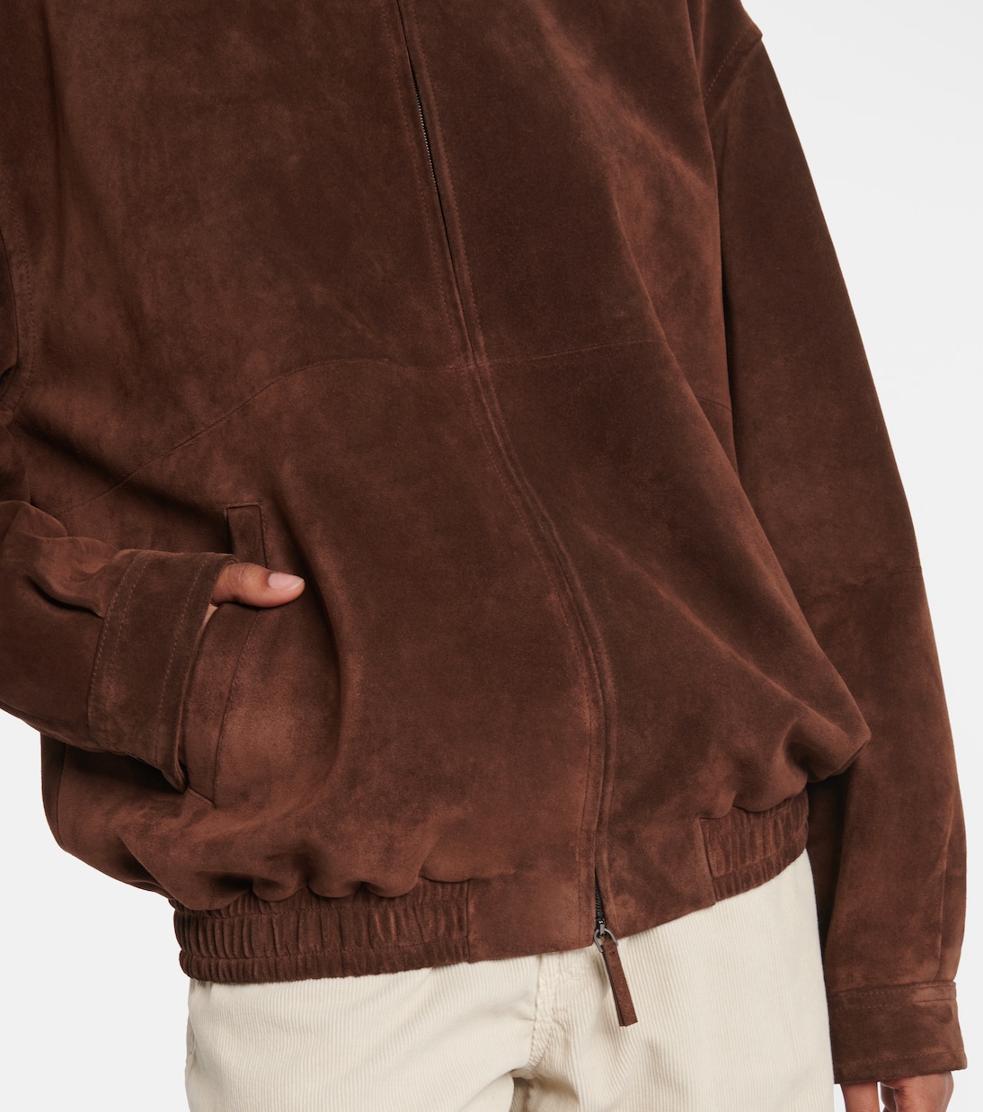 Bomber Roana in suede | The Row