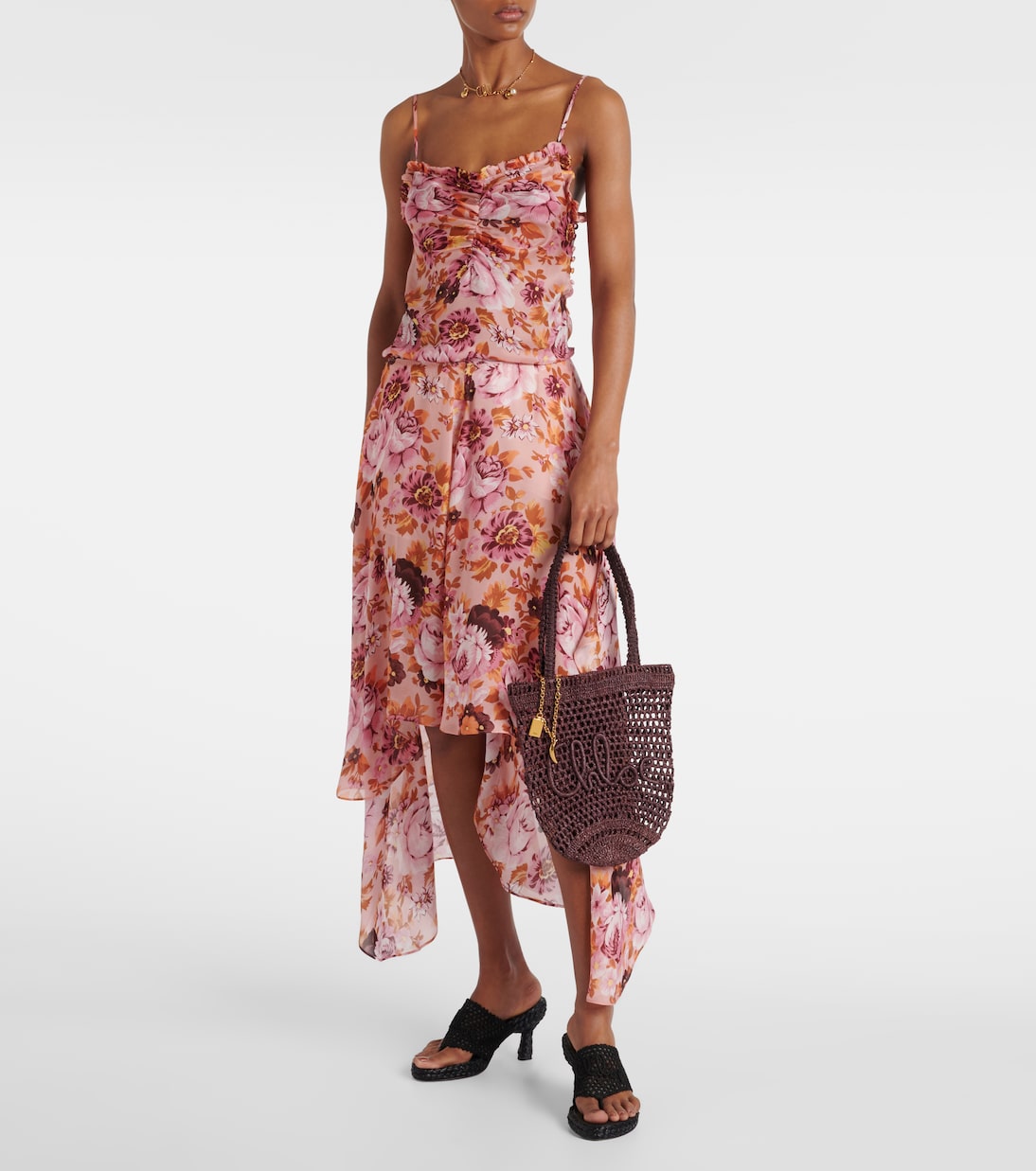 Summer Banana Small raffia tote bag | Chloé