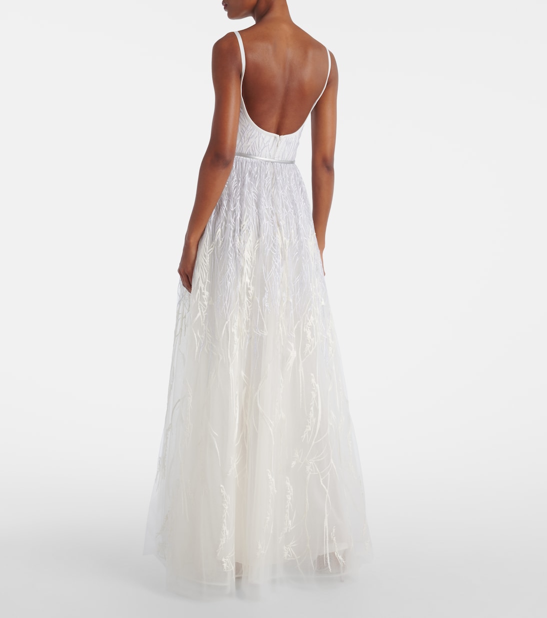 Vestido de novia de tul bordado | Elie Saab