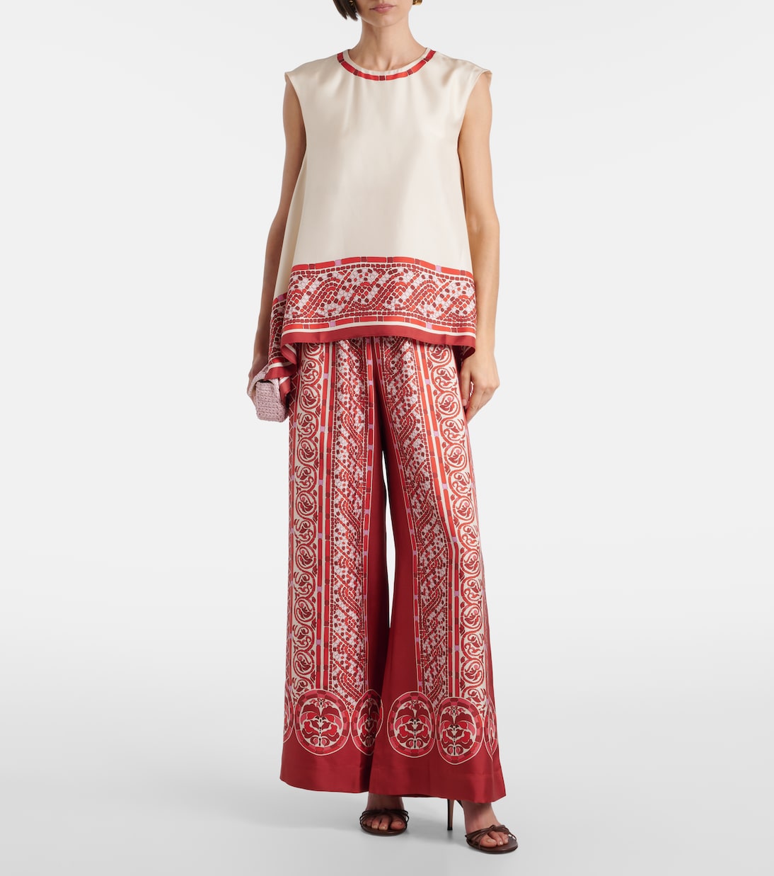 San Carlo printed silk twill top | La DoubleJ