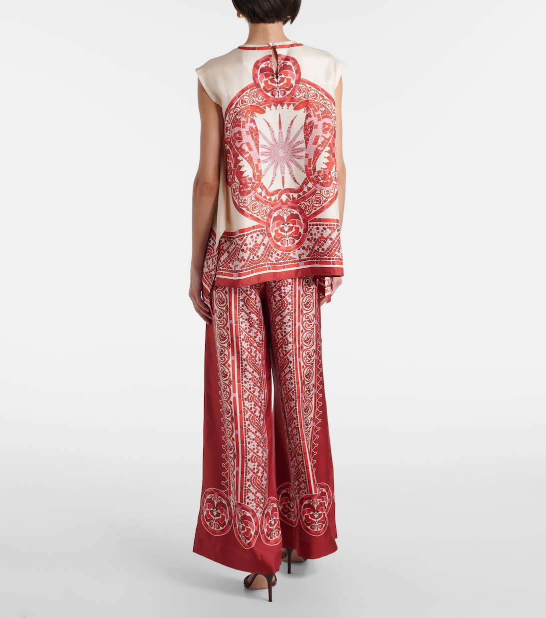 San Carlo printed silk twill top | La DoubleJ