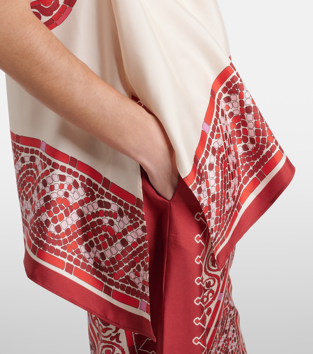 San Carlo printed silk twill top | La DoubleJ