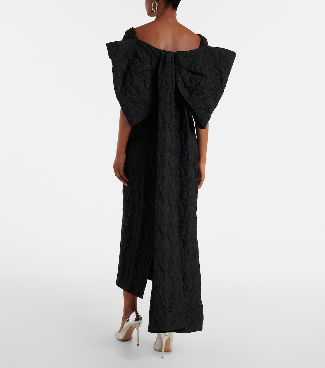 Robe longue brodée en jacquard | Erdem