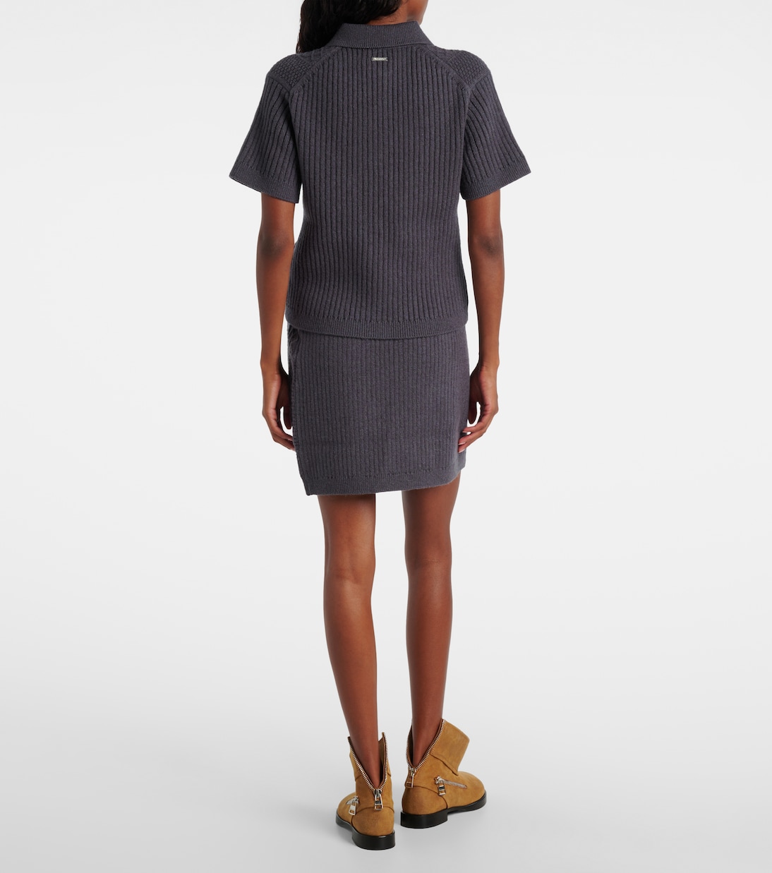 Polo trenzado en mezcla de lana y algodón | JW Anderson
