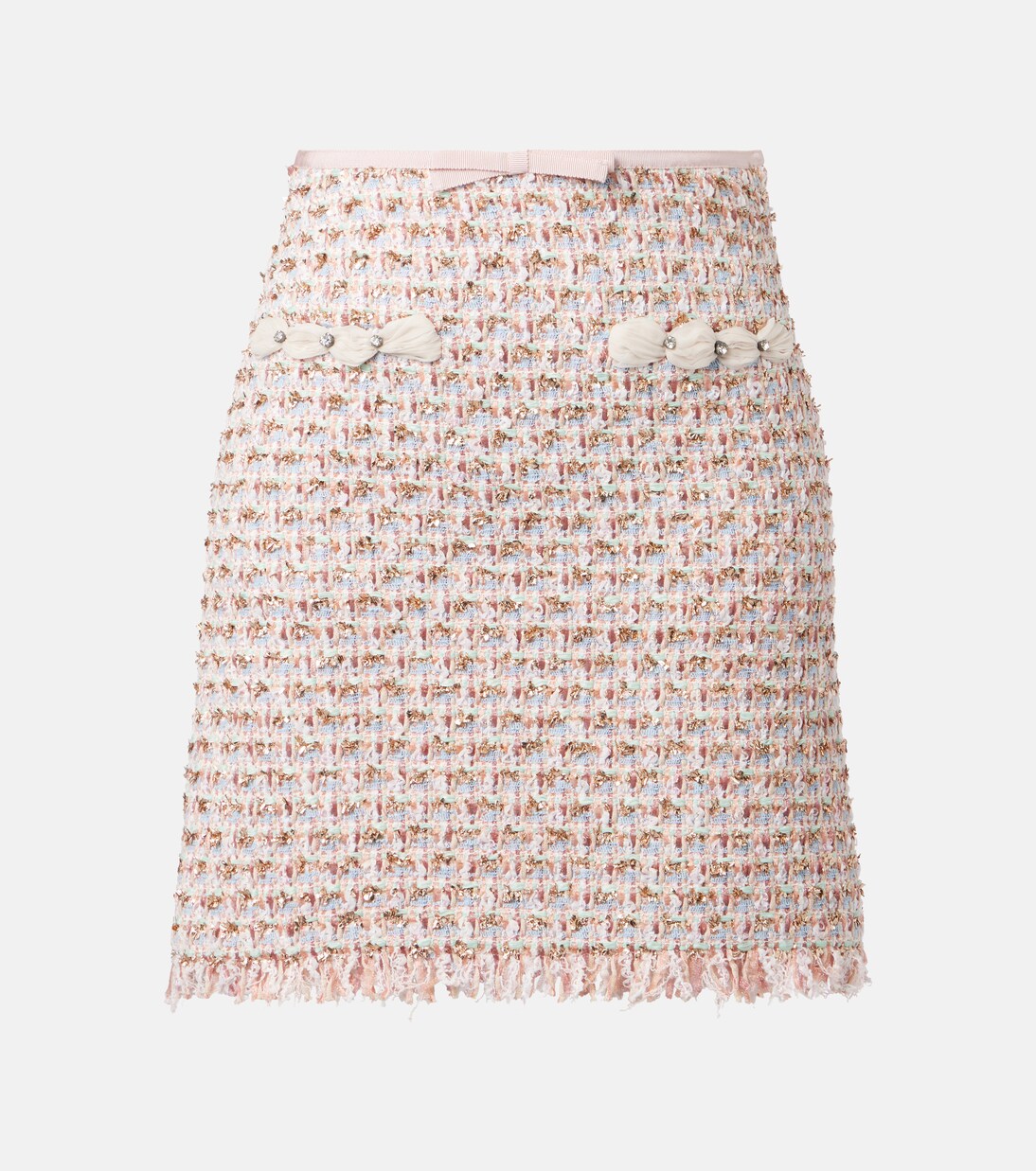 Verzierter Minirock aus Tweed | Valentino